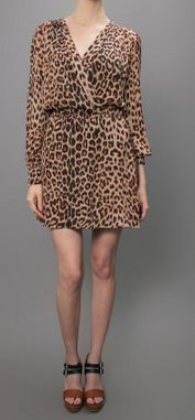 Parker Leopard Wrap Dress