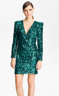 Amanda French Connection Turquoise Sequin Dress