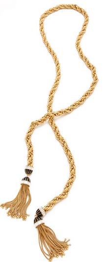 Rachel Zoe Tassel Lariat Necklace