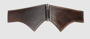 Brown Zipper Belt