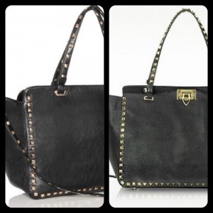 Just Fab Style 801 Black Studded Tote