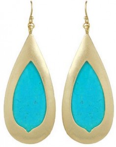 Large Turquoise Drop Earrings