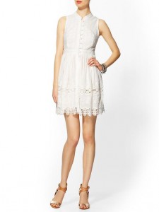 MM Couture White Lace Dress