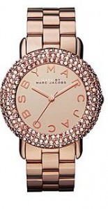 Marc Jacobs Rose Gold Pave Watch