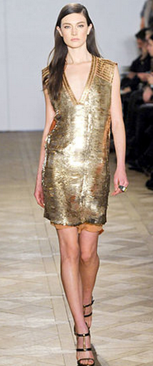 Reid Krackoff Gold Dress