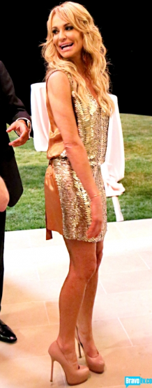 Reid Krackoff Gold Sequin Dress