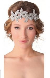 Deepa Gurnani Floral Crystal Headband