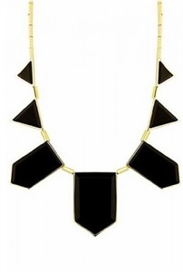 House of Harlow 1960 Black Resin Necklace