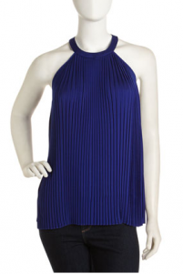 Laundry Blue Pleated Top