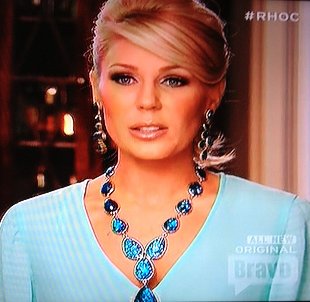Gretchen Rossi Blue Necklace & Earrings