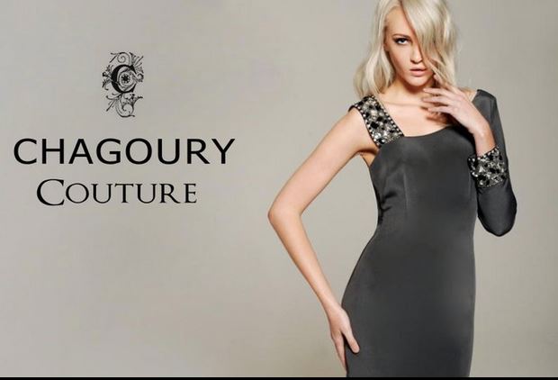 Chagoury Couture Aysymmetric Jewel Dress