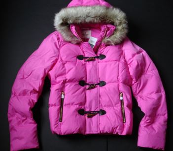 Juicy Couture Pink Melange Puffer Coat