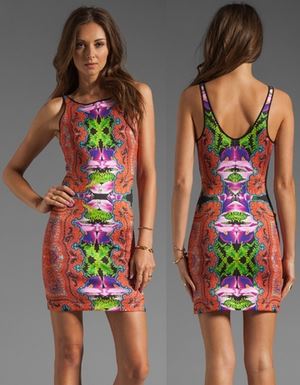 Clover Canyon Orchid Trip Neoprene Dress
