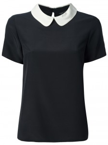 Marc by Marc Jacobs White Peter Pan Collar Top