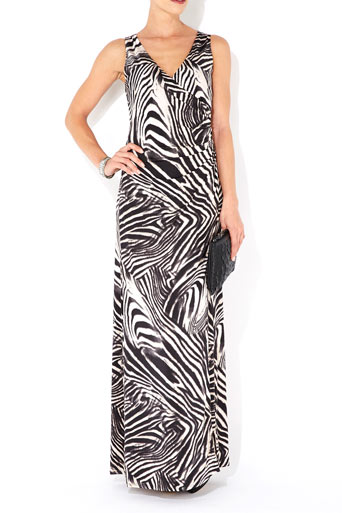Wallis Zebra Print Maxi Dress