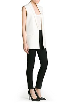 White Gillet by Mango