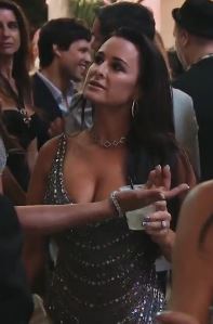 Kyle Richards Silver Beaded Finale Dress Season 4 Basix 2 Beaded Dress