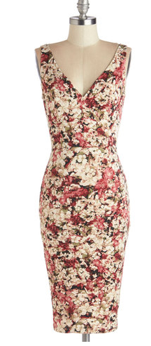 Sangria floral Dress