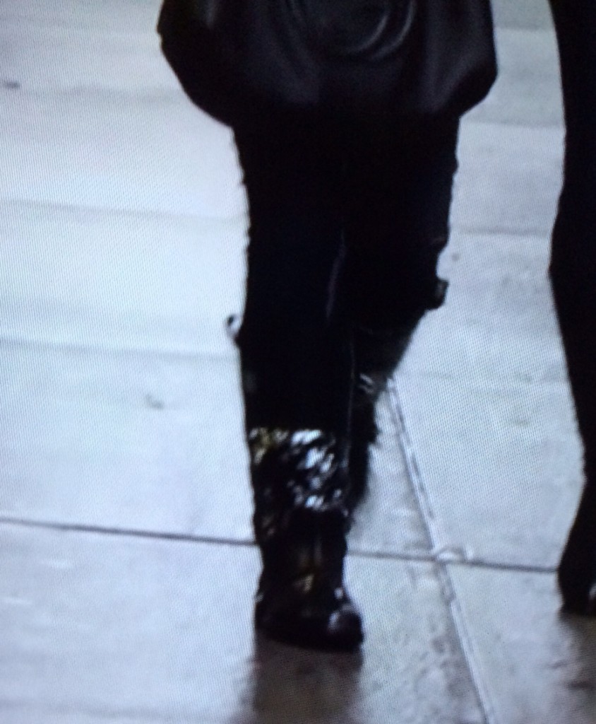 Dolce and Gabbana sequin rain boots