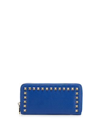 Blue Studded Wallet