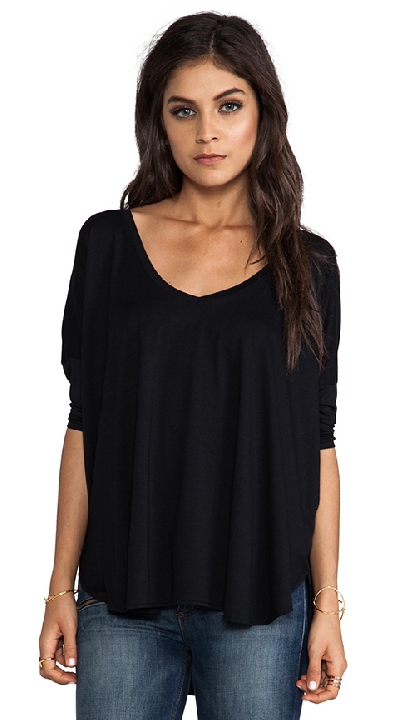 Feel the Piece Sparrow Top in Black