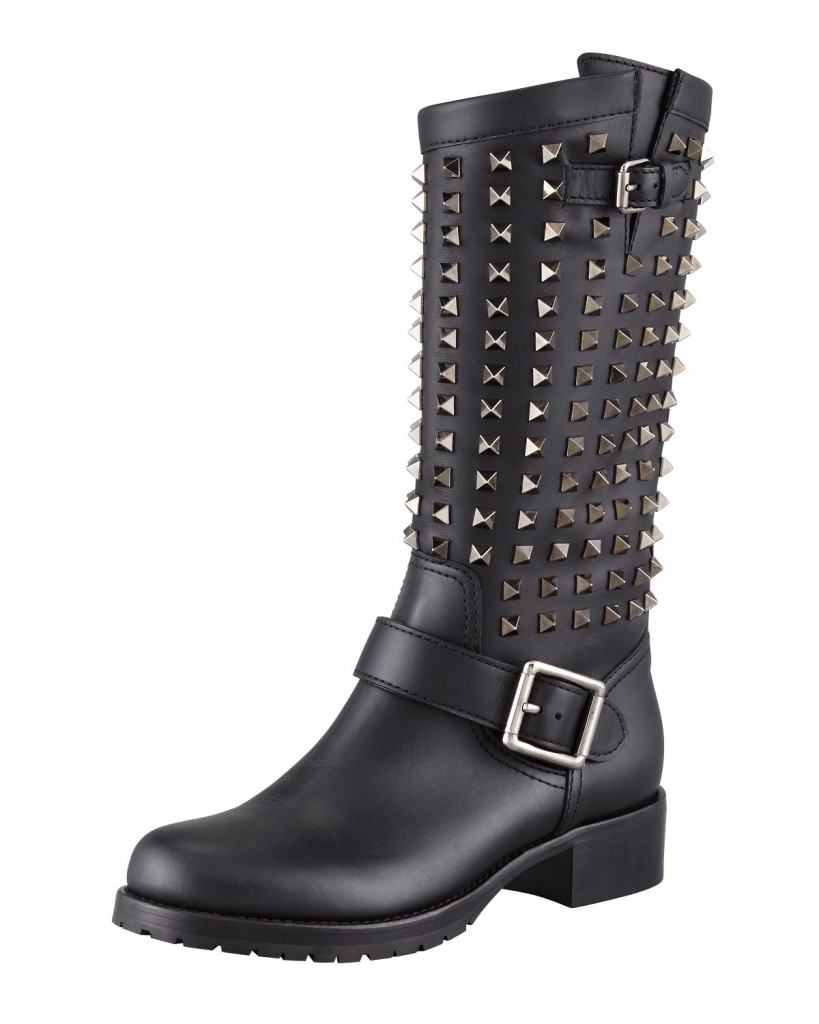 Valentino Noir Studded Boots