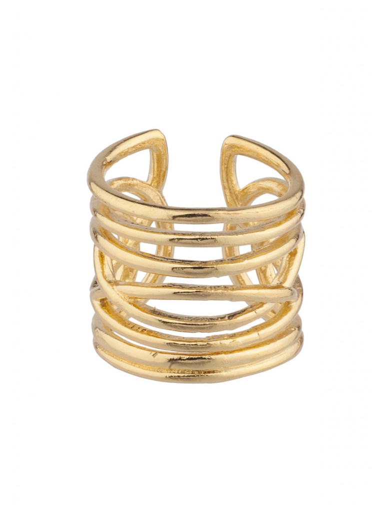 Gold stacked ring