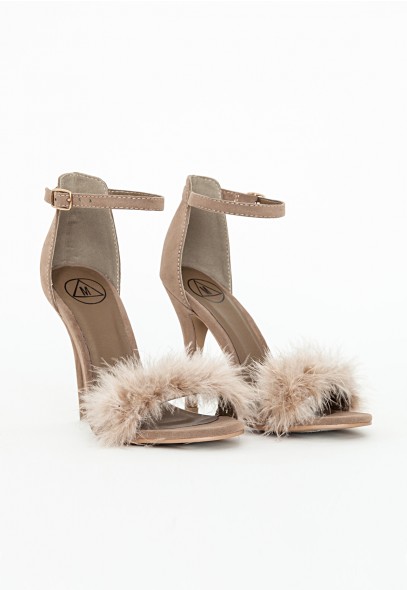 Missguided Feather Sandals