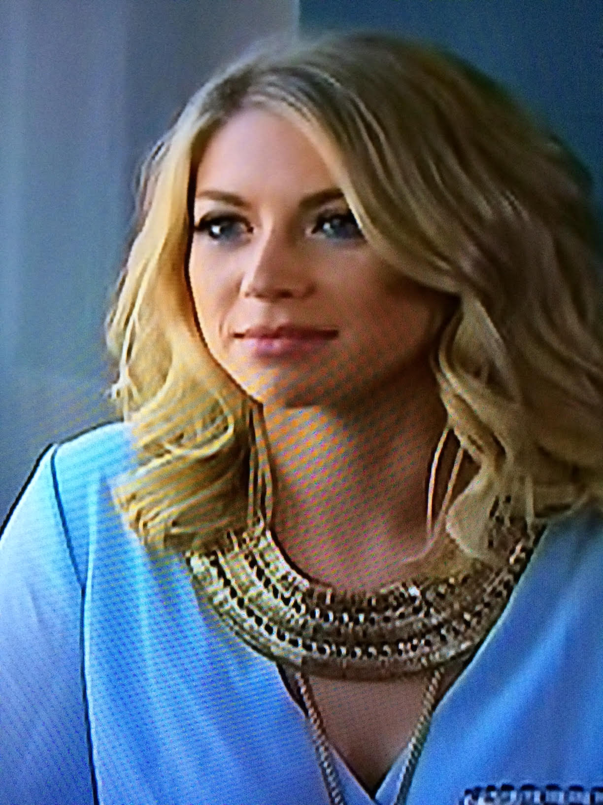 Stassi Schroeder s Gold Necklaces Big Blonde Hair