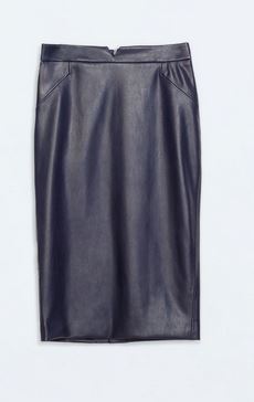 Zara Faux leather skirt
