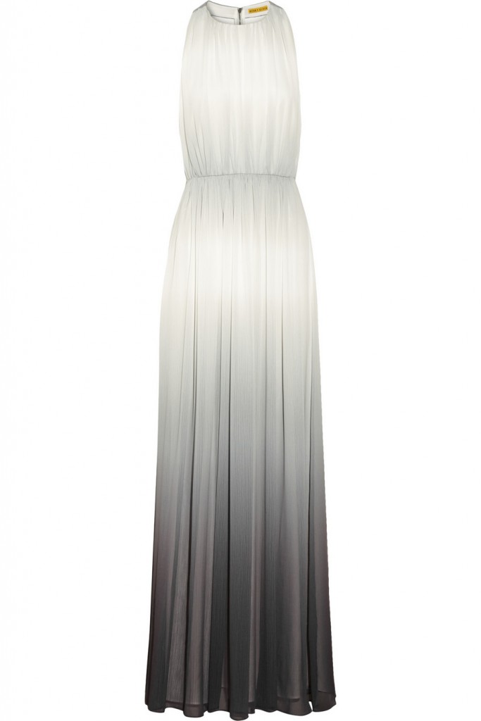 Black and white ombre gown