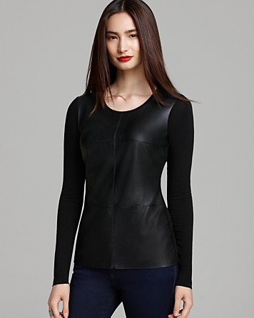 Bailey 44 faux leather top