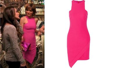 Lisa Rinna Pink Racer Dress
