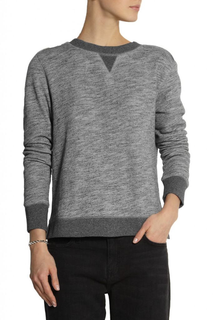 grey colorblock sweatshirt
