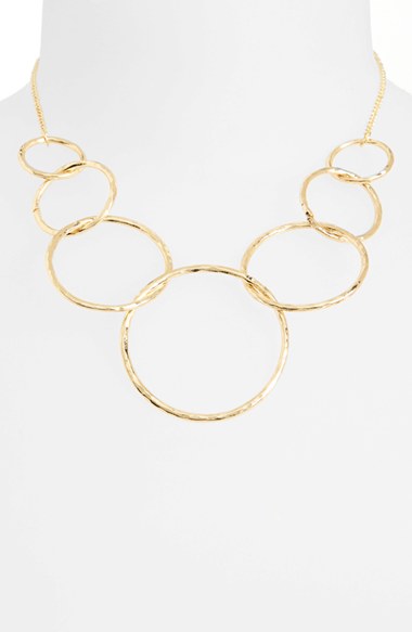 7 circle link necklace