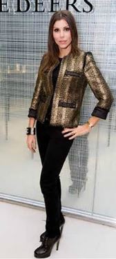 Heather durbow gold tweed jacket