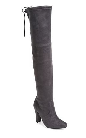 Steve Madden Gorgeous over the knee boots grey suede