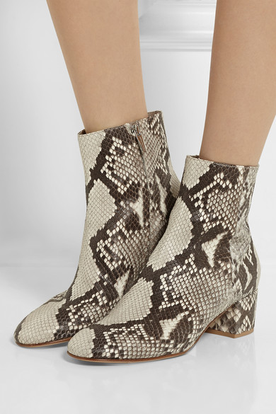 Gianvito Rossi python ankle boot