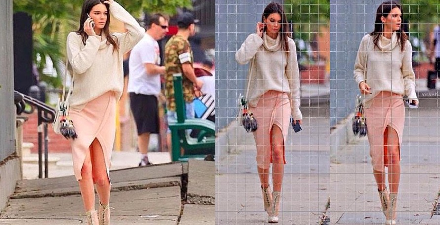 Kendall Jenner Torn by Ronny Kobo Skirt