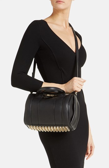 Melissa Gorga's Black Studded Bottom Bag