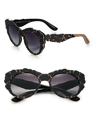 Dolce & Gabbana Mama's Brocade Cat EYe Sunglasses
