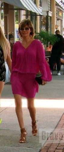 Lisa Rinna's Pink Boho Dress