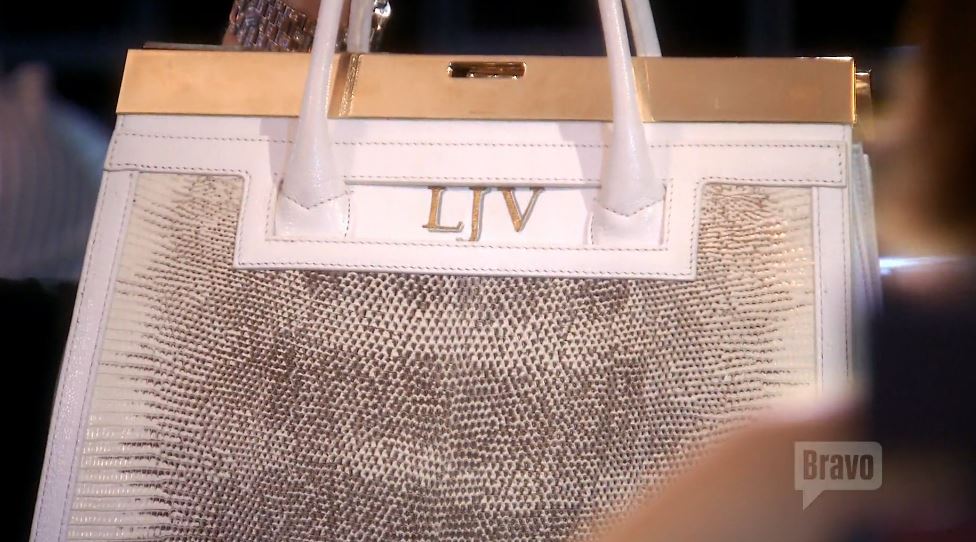 Lisa Vanderpump's Monogrammed Handbag