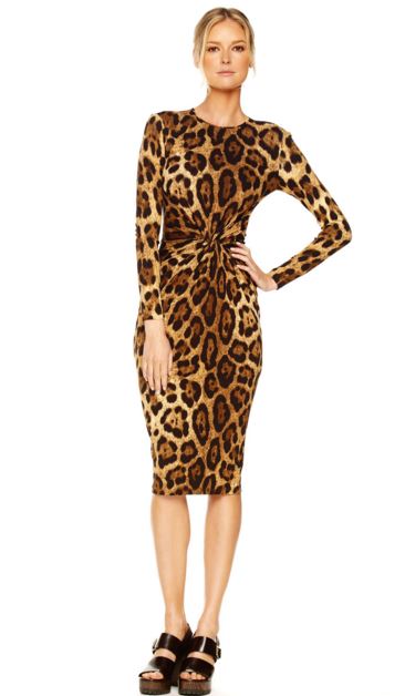 Erika Girardi's Leopard Dress