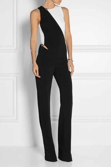 Bethenny Frankel's Black and White Cutout Jumpsuit