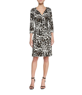 Eileen Davidson's Leopard Print Wrap Dress