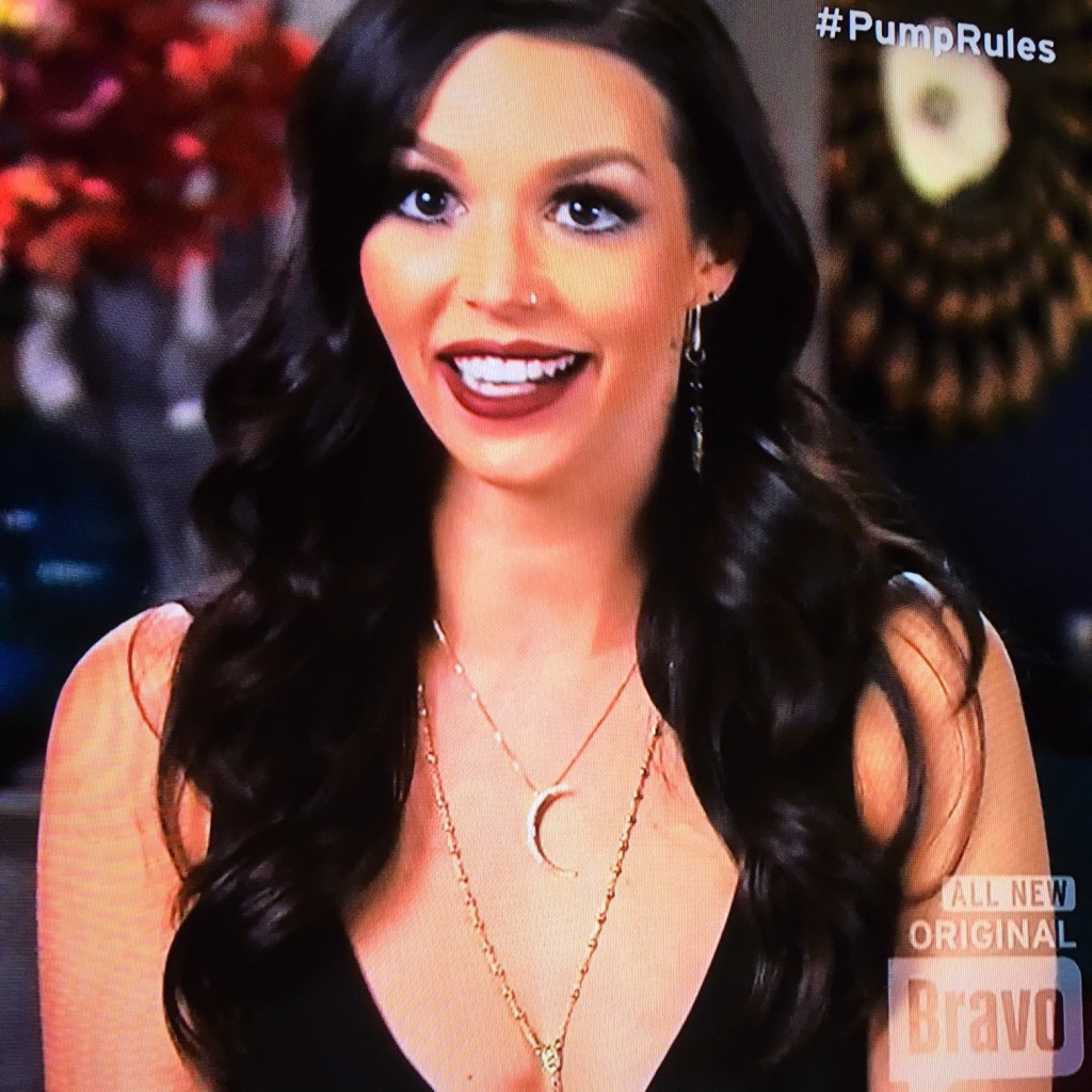Sterling Forever Crescent Moon Necklace seen on Vanderpump Rules Scheana Shay