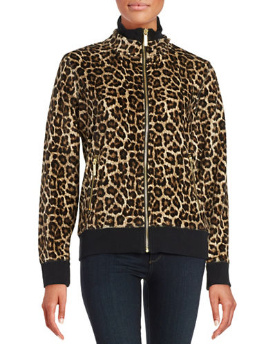 Michael michael kors leopard track jacket