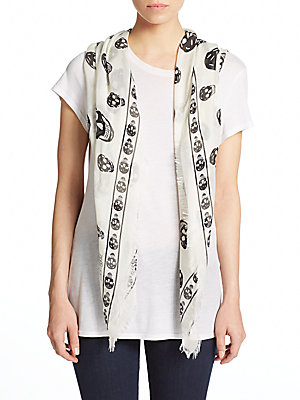 Real Housewives of Dallas: Stephanie Hollman's Skull Print Scarf