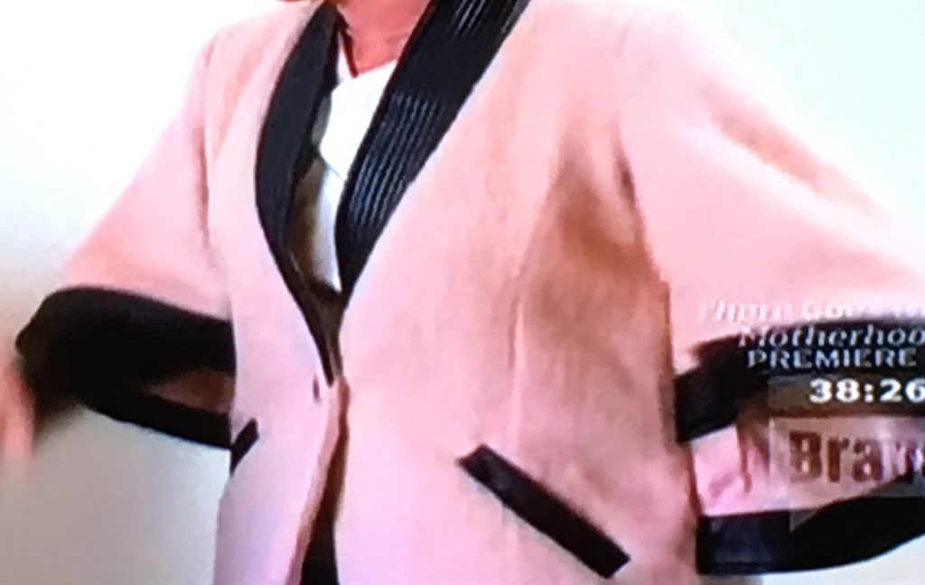 LuAnn de Lesseps Pink Kimono Cape